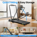AKLUER Auto Incline Walking Pad Under Desk Treadmill 2.5HP