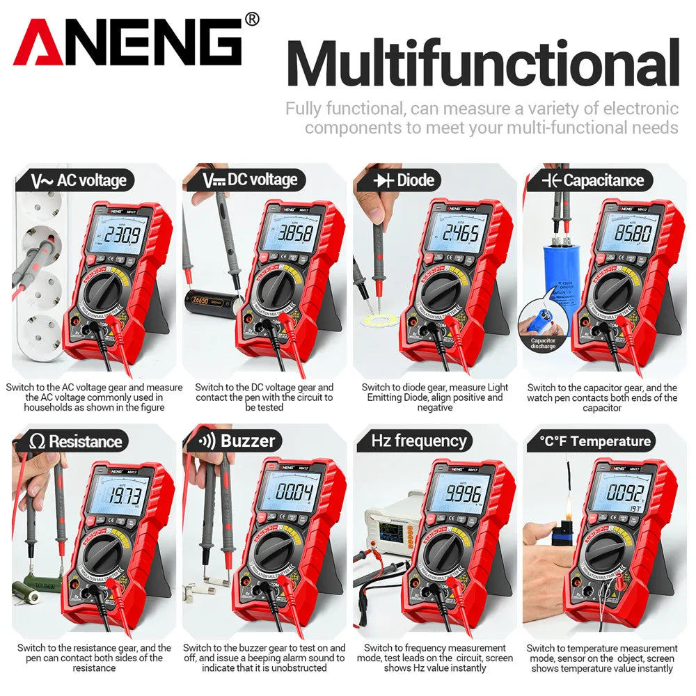 Insulation Resistance Digital Multimeter Rechargeable