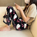 Hello Kitty Flannel Pajamas Cozy Home Pants Gifts For Women