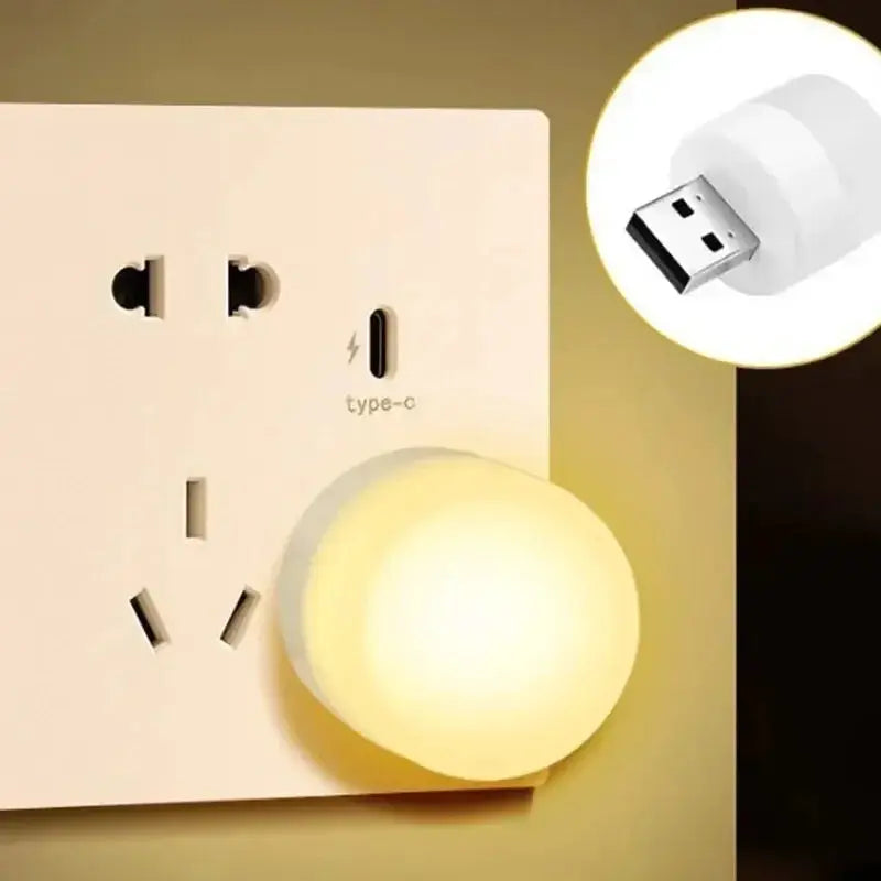 4 Pack USB Night Light Eye Protection LED Socket Light
