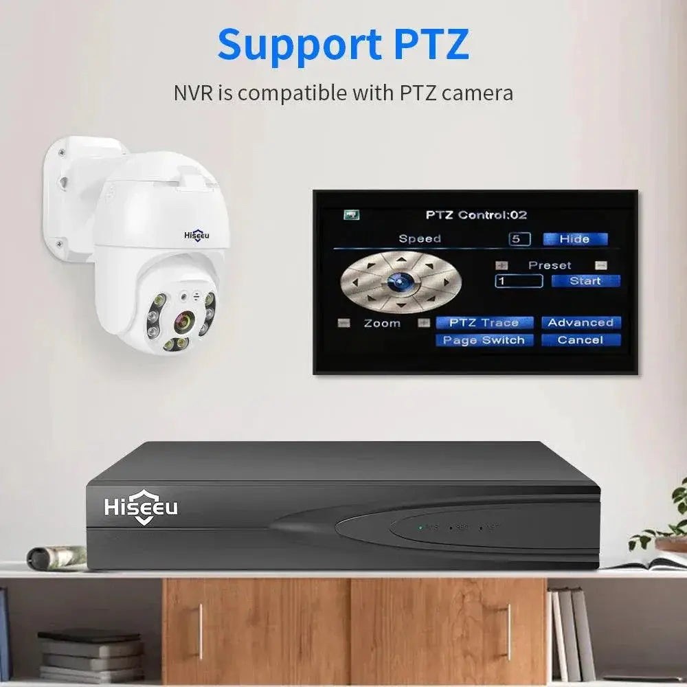 Hiseeu 4K IP CCTV NVR Surveillance System Network Kit