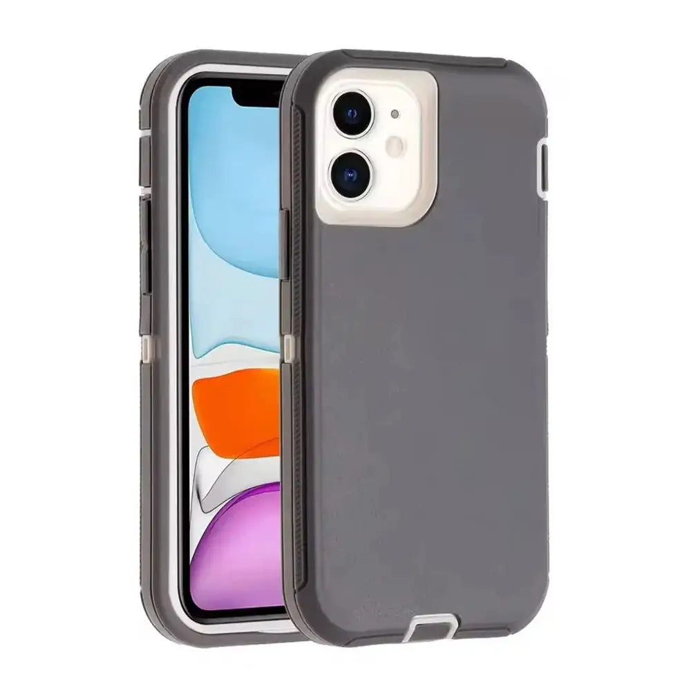 3in1 Defend Phone Case For iPhone 16 18 17 16E 15 14 Plus 13 12 Pro Max Mini Original Heavy Duty Shockproof Hybrid Armor Cover