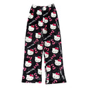 Hello Kitty Cartoon Flannel Pajamas - Cozy Autumn Winter Wear