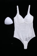Lace Bodysuit with Tummy Control & Built-in Bra Slimming