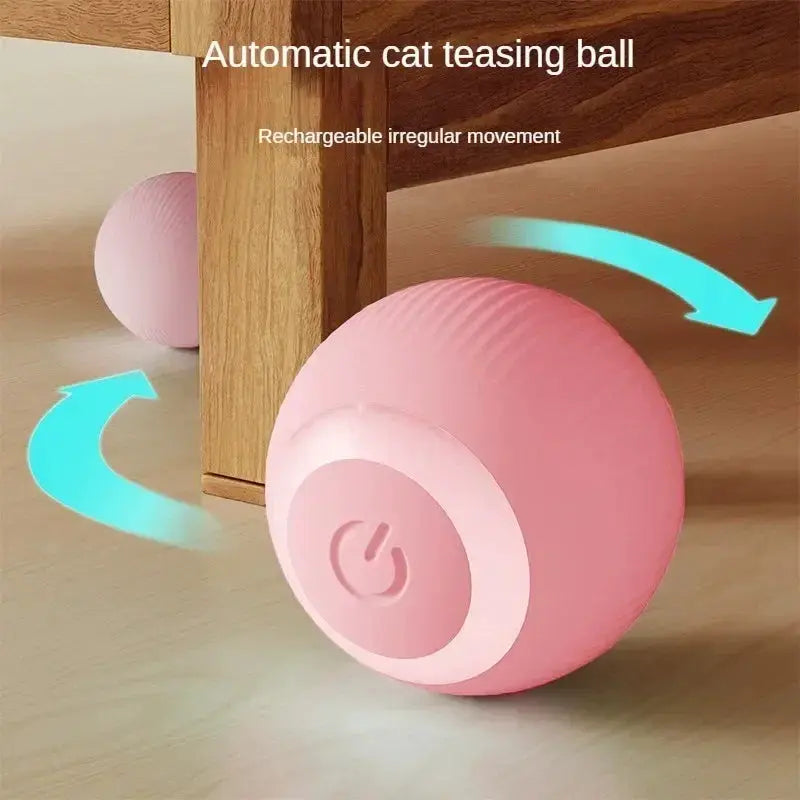 Automatic Moving Cat Toy Interactive Ball Rechargeable