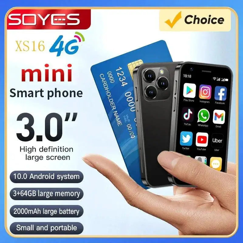 Compact SOYES XS16 Mini Smartphone Android 10 Dual SIM 4G