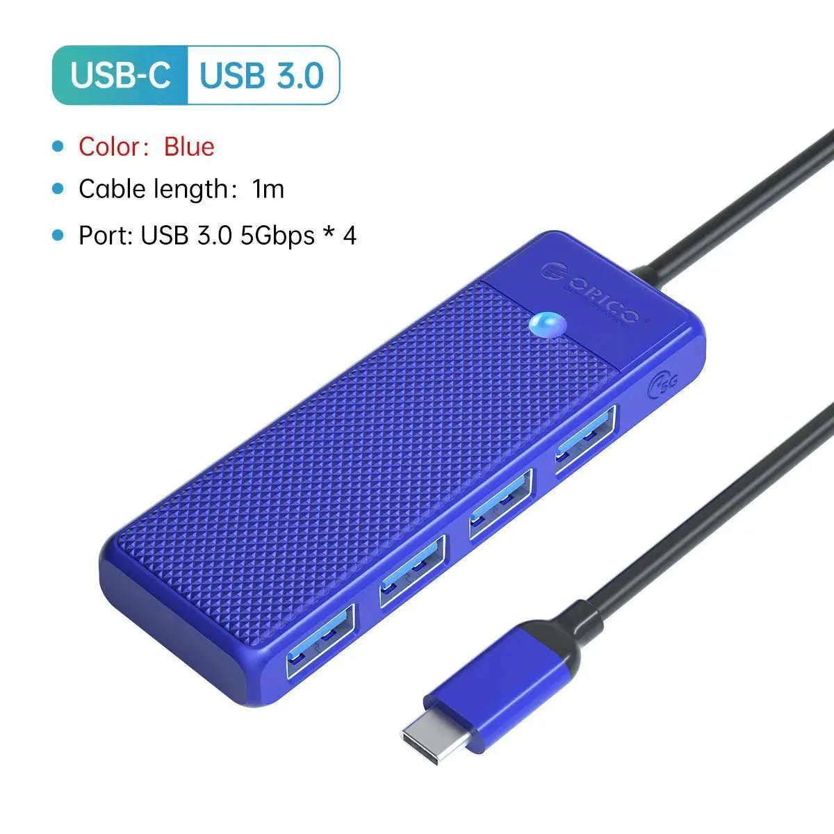Fast USB-C Hub for Laptops, Ports — product view 16