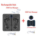 Electric EMS Foot Massager Pad Portable EMS Muscle Stimulation Massage Mat Relief Pain Relax Feet Slimming Shaping