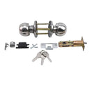 Aluminum Round Door Knob - Sturdy Keyed Security