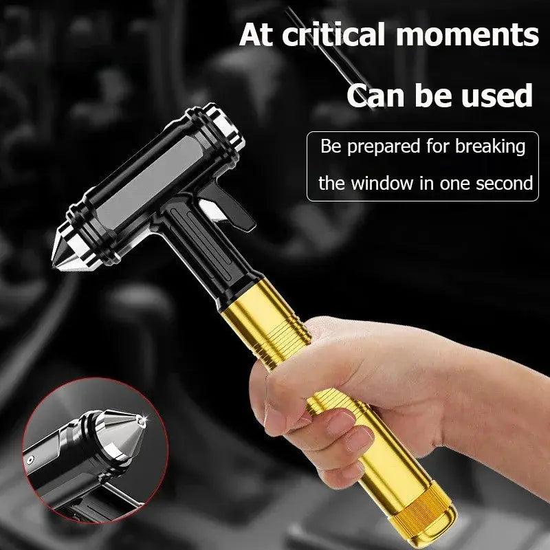 Emergency Aluminum Alloy Safety Hammer With Window Breaker
