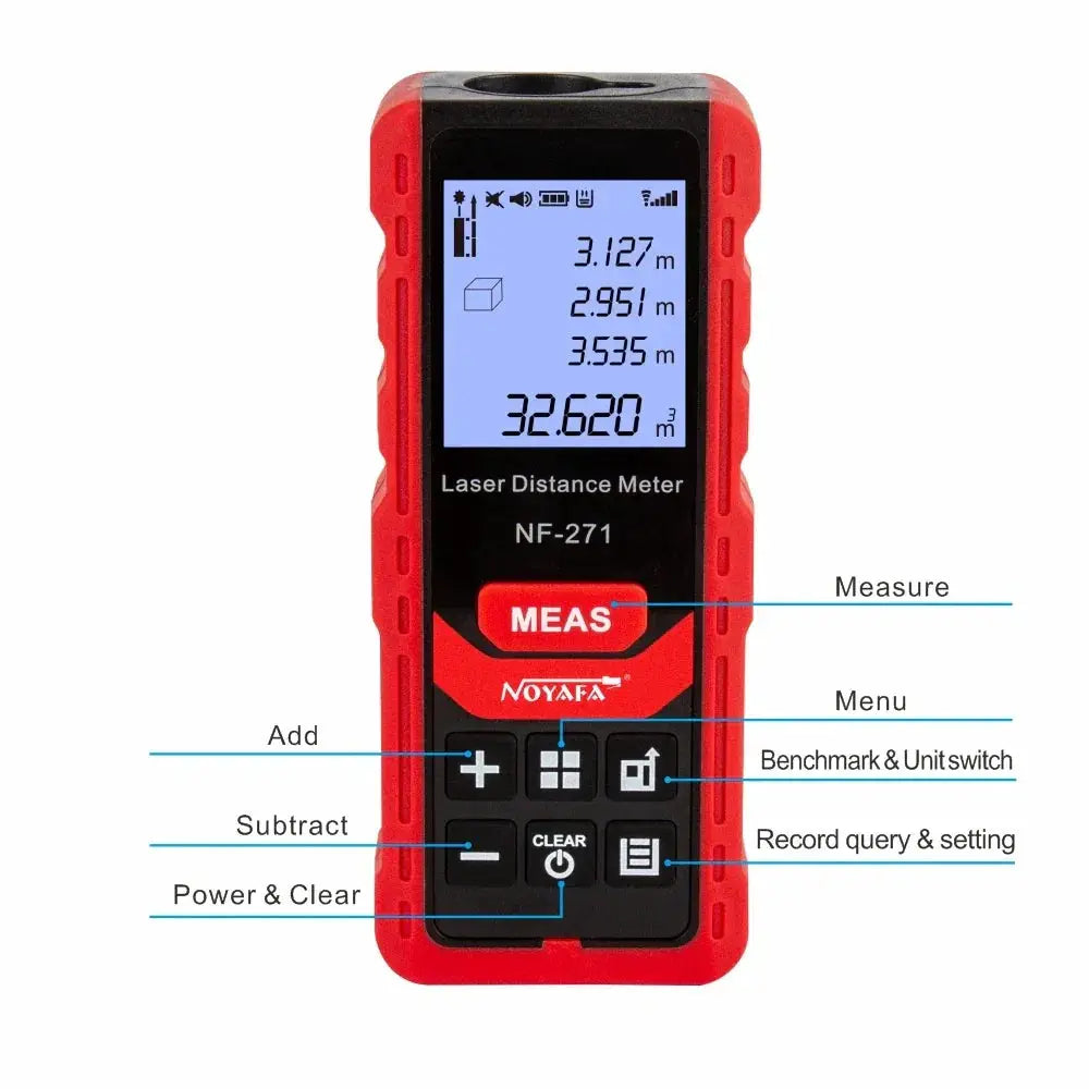 Noyafa NF-271-40M Red Laser Distance Meter Rangefinder