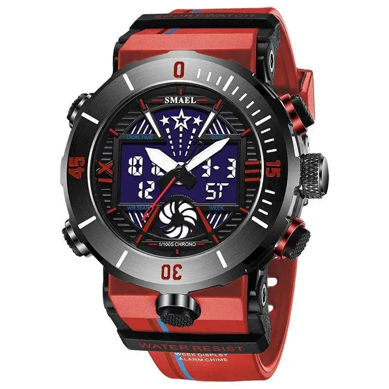 SMAEL Dual Display Sport Watch Waterproof Design for Style