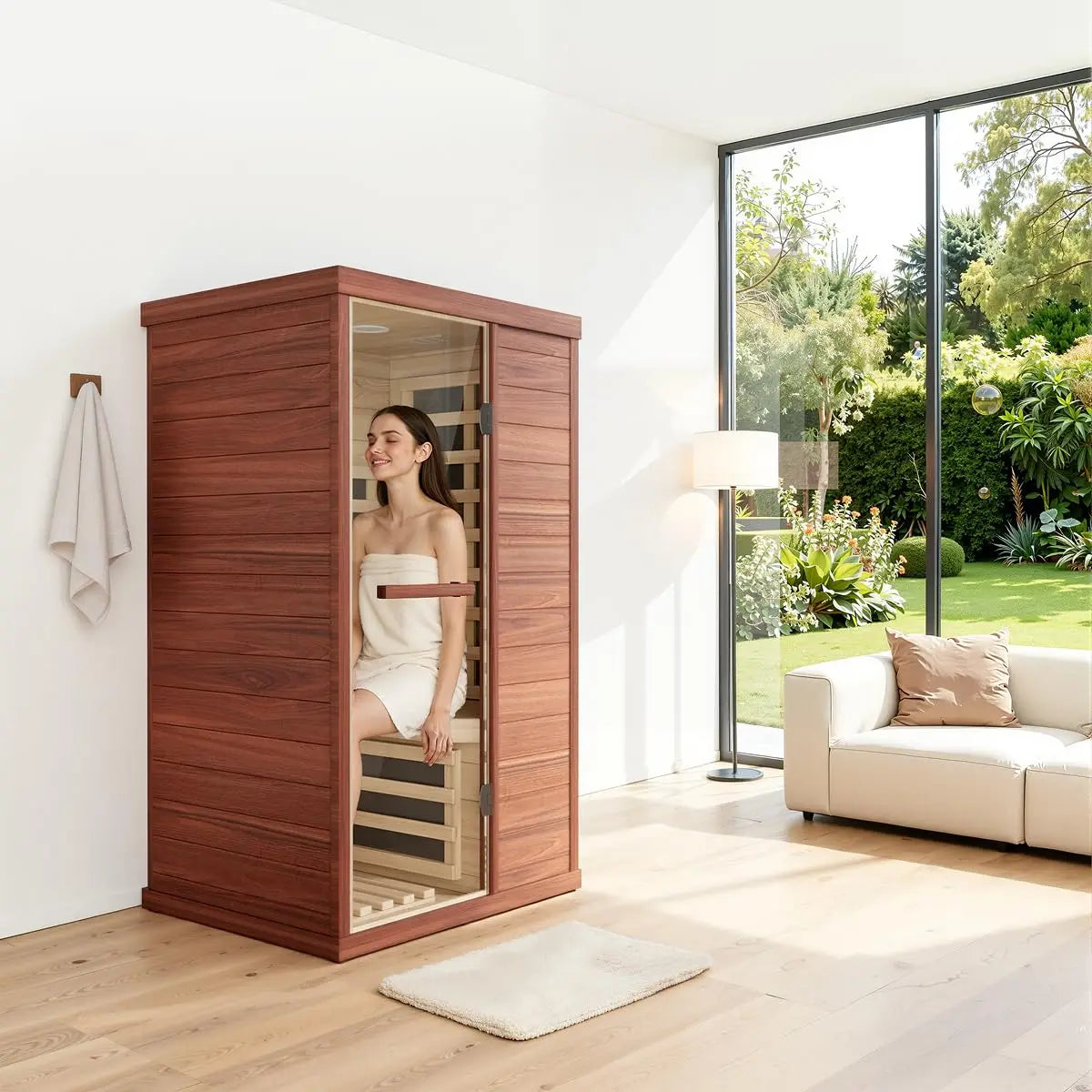 Wooden Hemlock Sauna Room