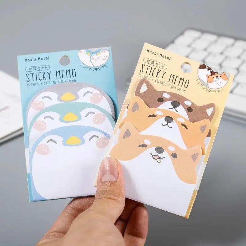 Cute Animals Cartoon Sticky Notes Fun Memo Pads For Work