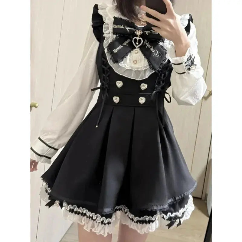 Elegant Gothic Lace Dress for Women Gala — product view 9