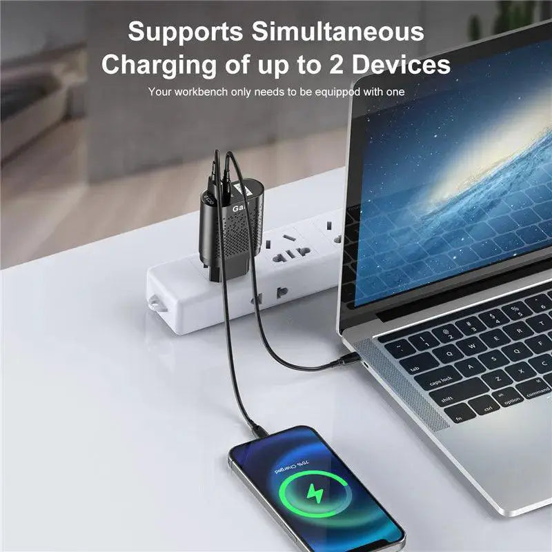 USLION GaN Charger Rapid Tablet Laptop Adapter For iPhone