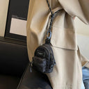 Mini Oxford Purse - Secure Zipper Compact Bag