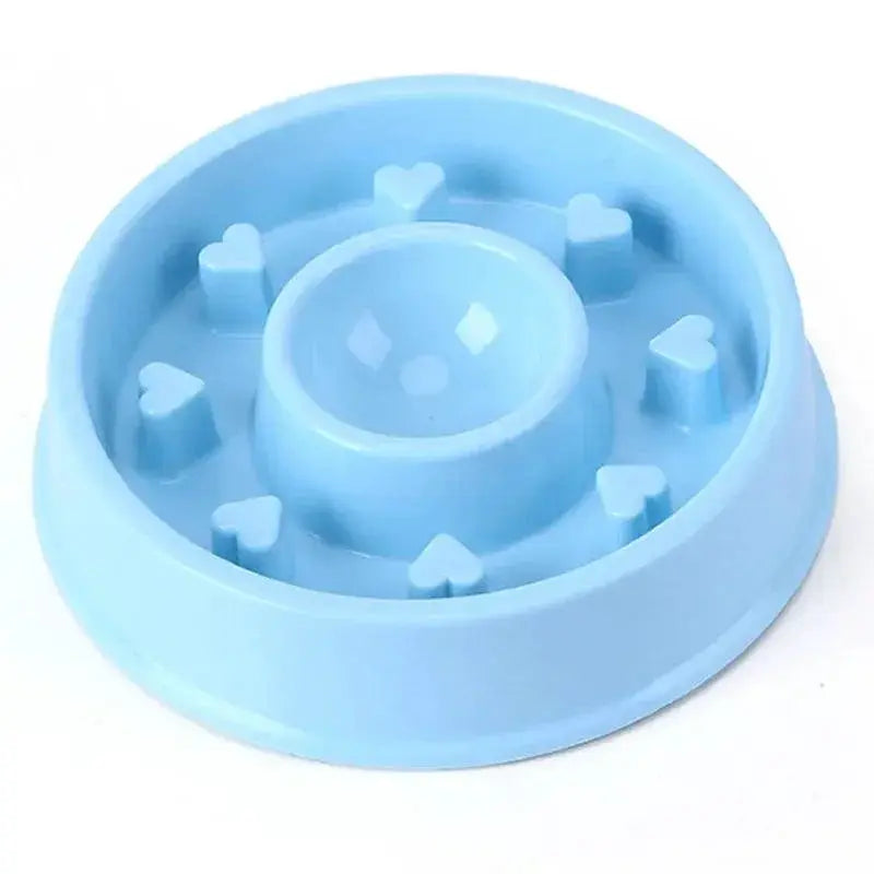 Slow Feeder Dog Bowl Durable Plastic Non Slip Pet Bowl