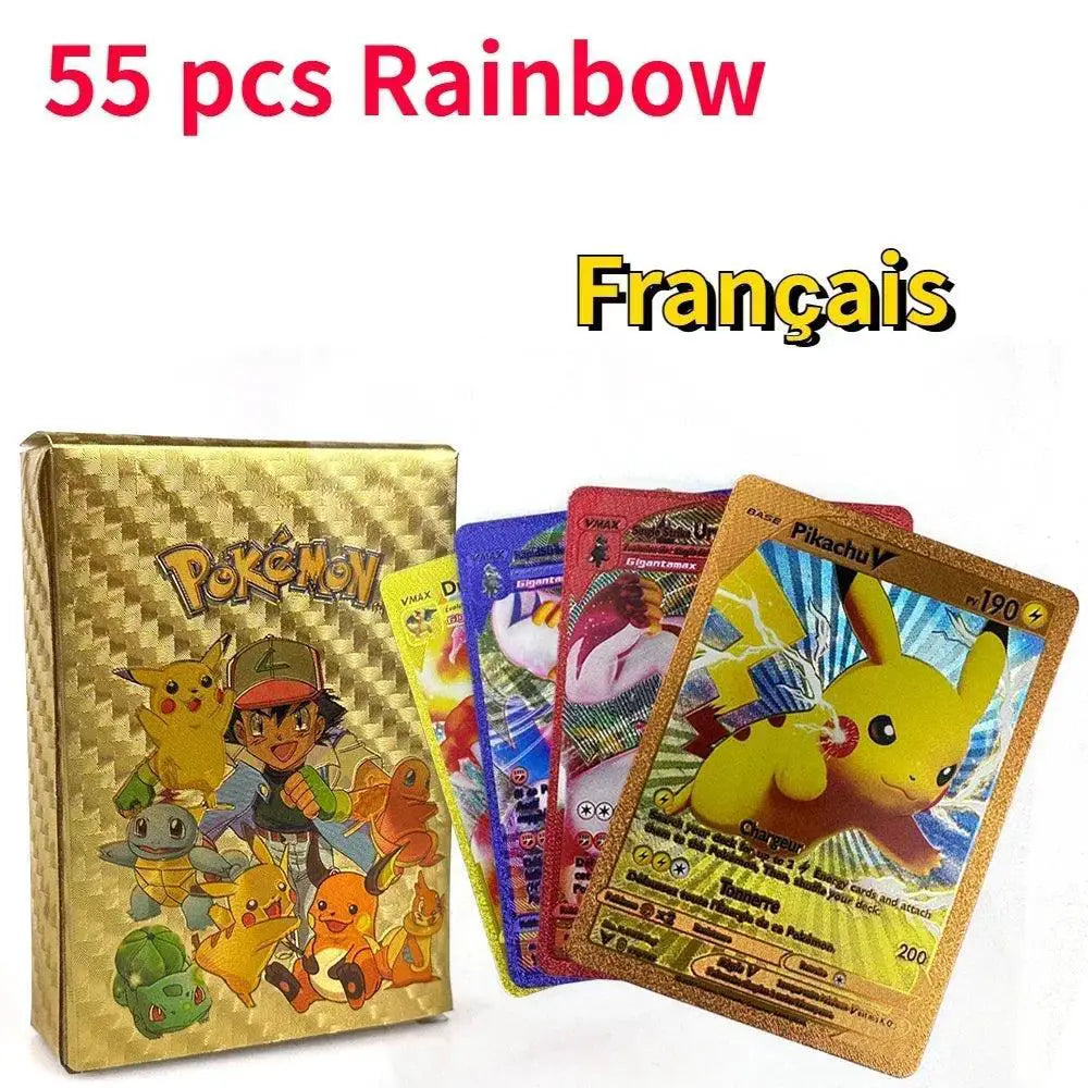 Pokemon Gold Foil Card Charizard Pikachu Arceus Vstar Vmax