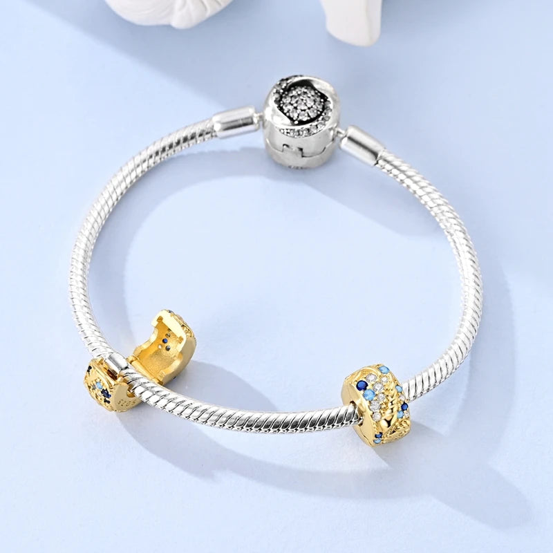 Gold Series Charm Bead Sterling