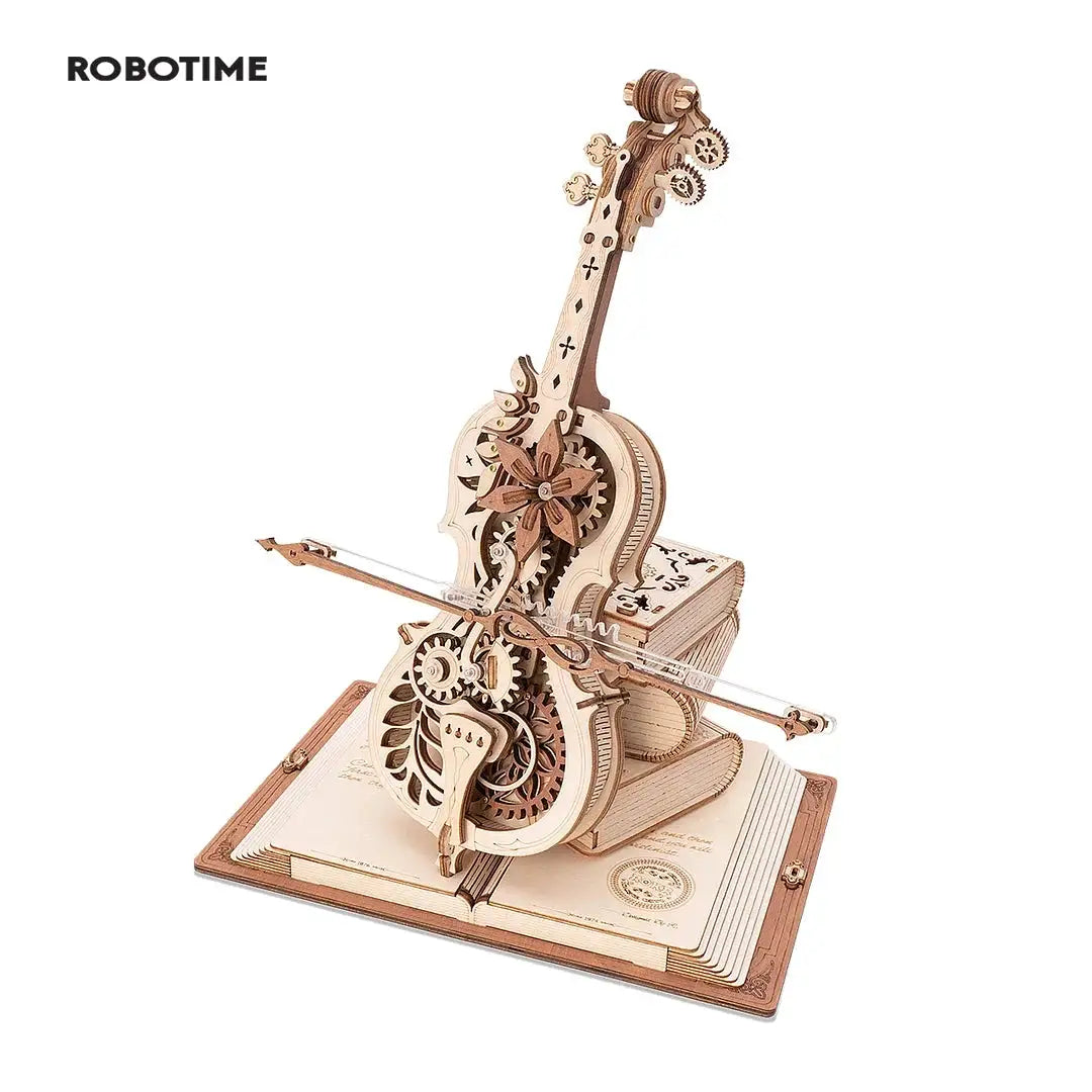 Robotime Wooden Music Cello Puzzle Assembly Set — product view 9