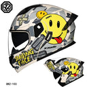 ORZ's latest high-quality motorcycle modular flip helmet ABS material dual lens full helmet DOT batch