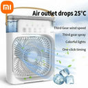 Xiaomi 3-in-1 Portable Fan Air Conditioners Fan With LED Light