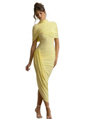 Elegant Backless Midi Dress for Evening