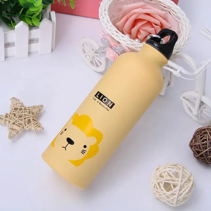 Animal Themed Portable Water Bottle For Kids All Day Use