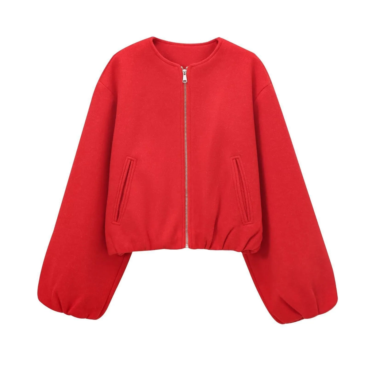 Round Neck Zip Pilot Jacket