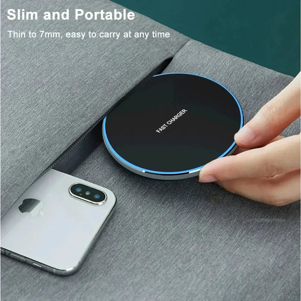 15W Wireless Charger Pad For iPhone 16 15 14 13 12