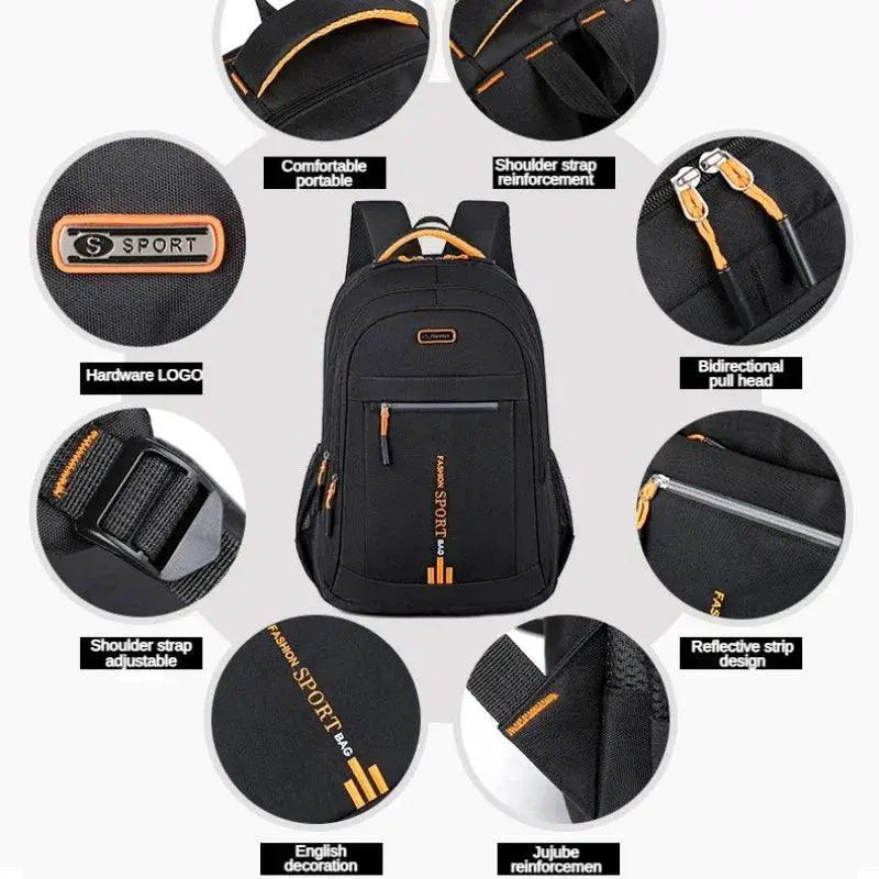 Oxford Waterproof Men's Rucksack Backpack for Travel