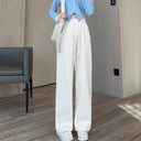 Chic Wide Leg Pants: Stylish Elastic Waist Trousers