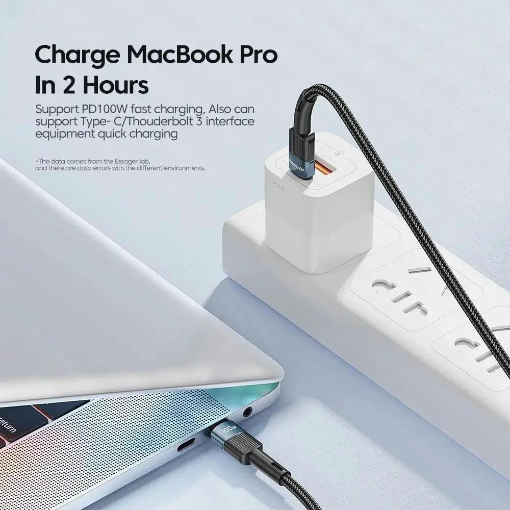Essager 100W USB C PD Fast Charging Cable For MacBook