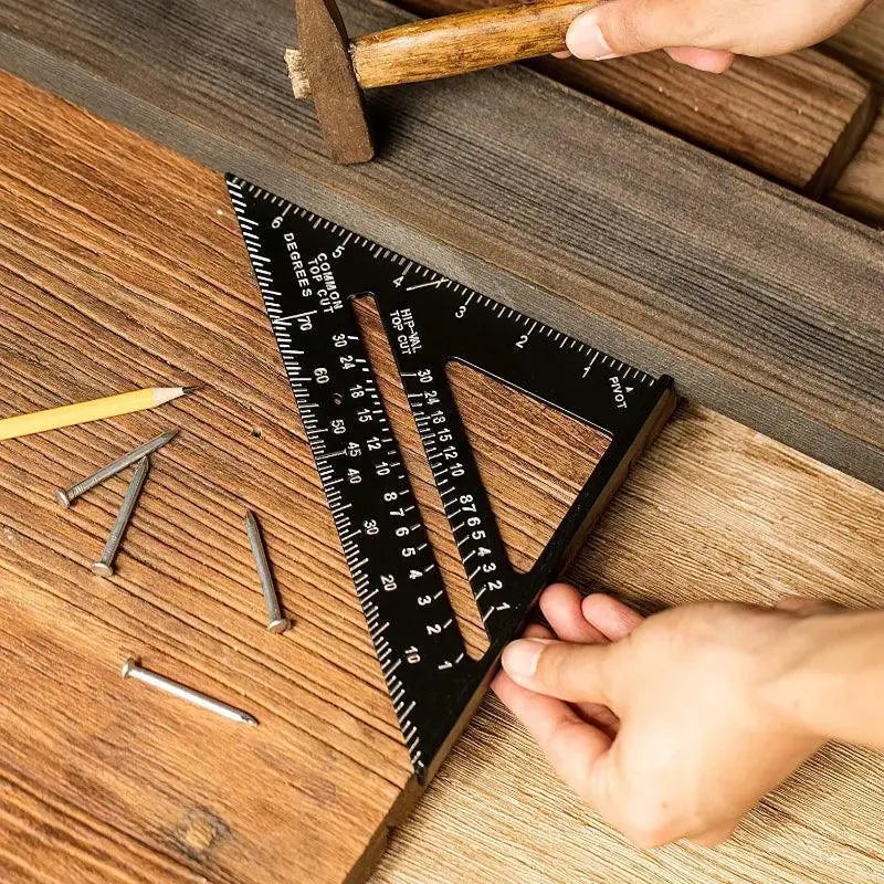 7 Inch Triangle Ruler For Precise Measurements And Angles