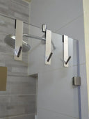 Stainless Steel Over Door Towel Rack Bathroom Storage Hooks