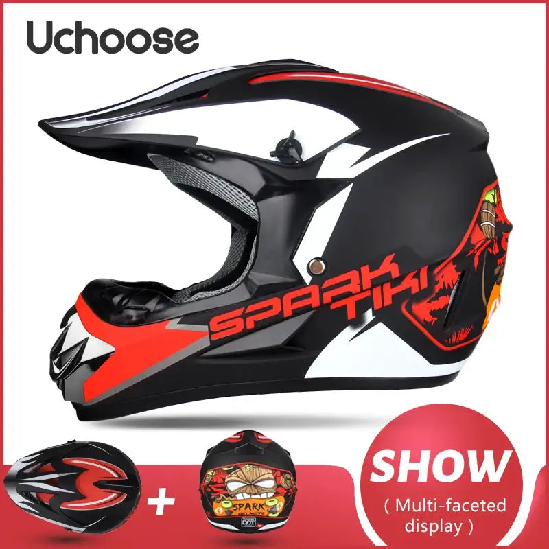Kids Motocross Motorcycle Helmet — product view 10