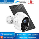 Solar Outdoor Security Camera Rechargeable Battery Alexa Supported