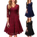 Vintage Lace Mesh Swing Dress