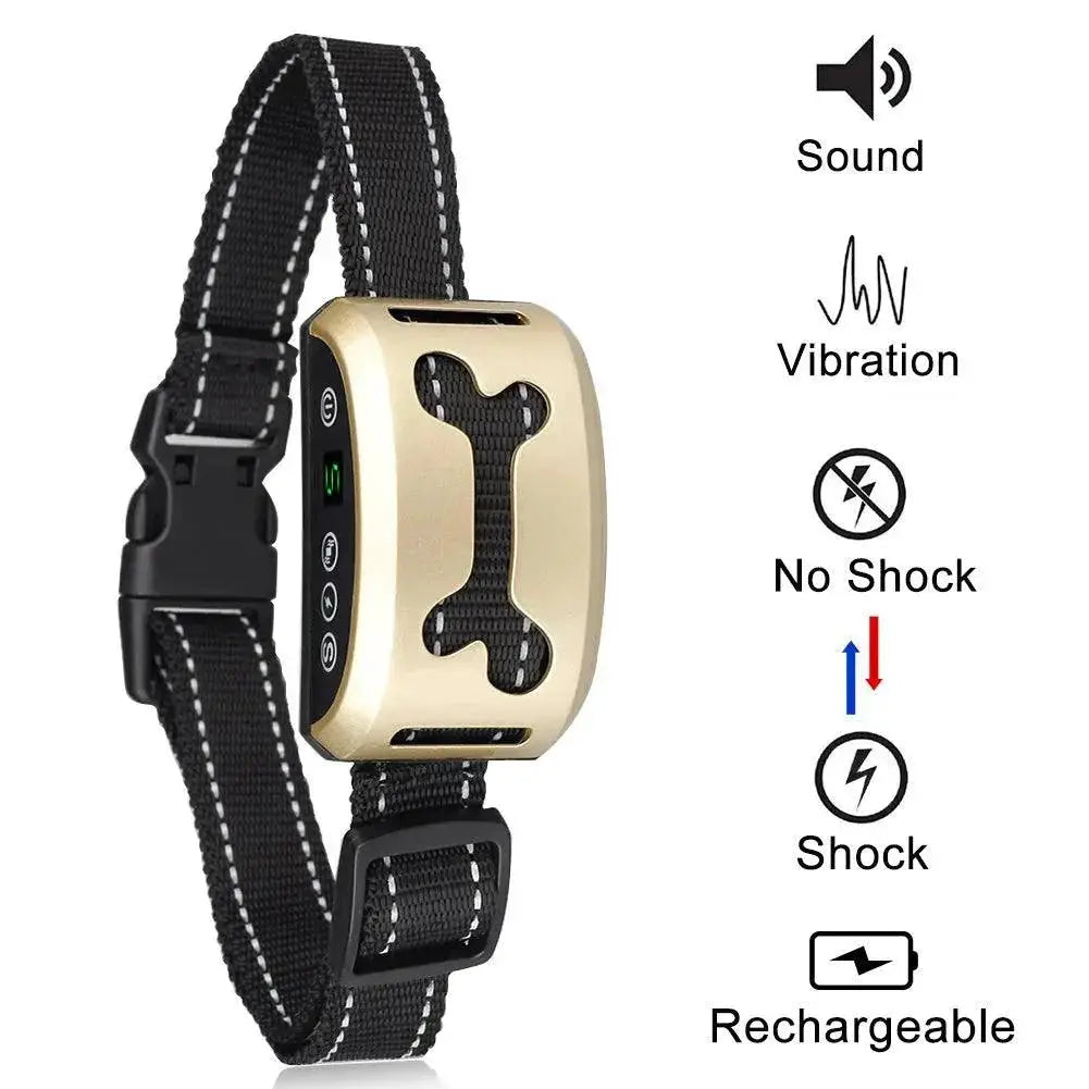 Rechargeable Anti Bark Humane Shock Dog Training Collar