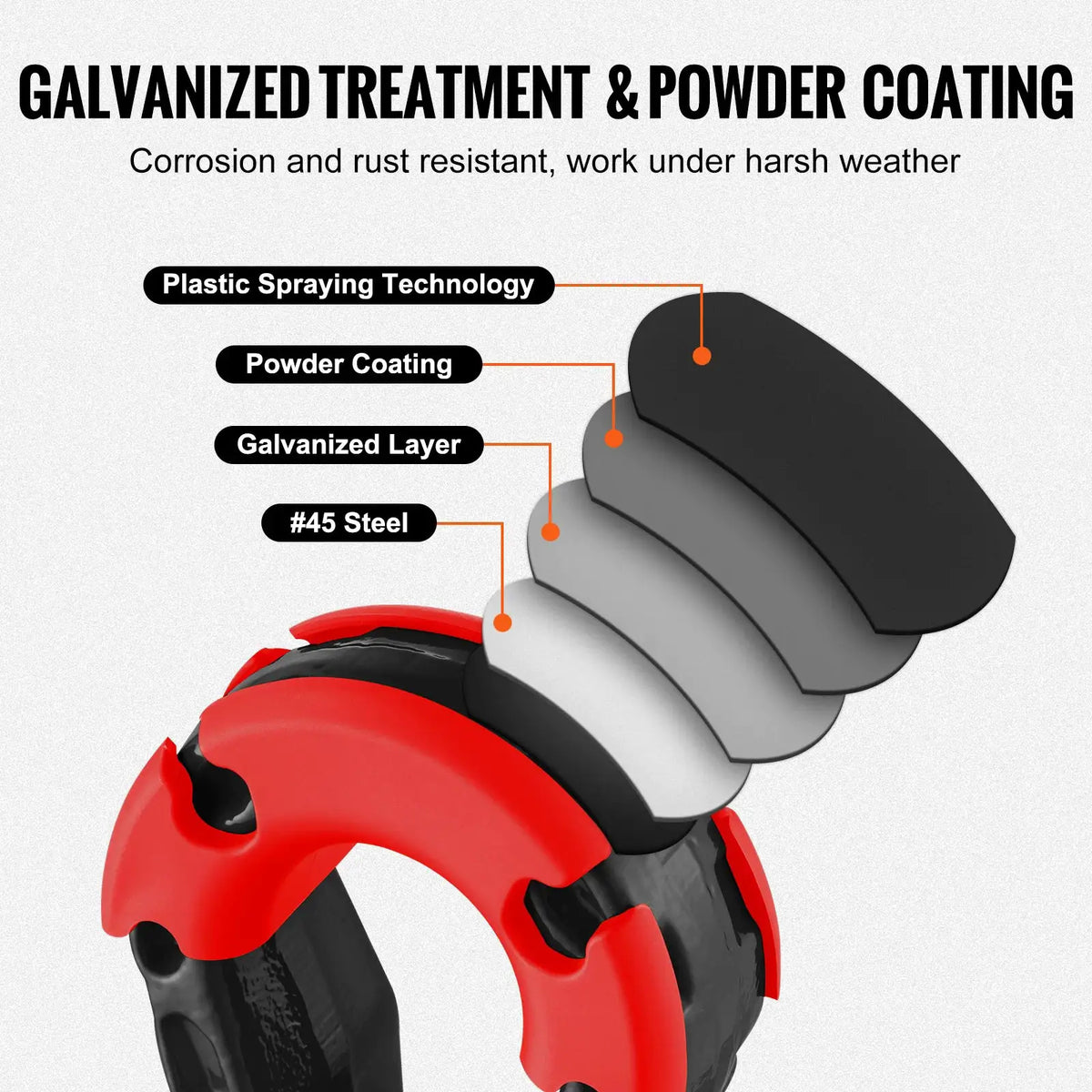 Off Road Recovery D Ring Shackles — product view 4