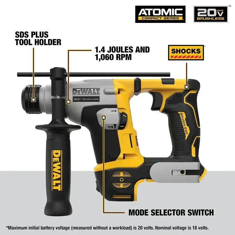 DCH172 20V Brushless Compact Hammer Drill for Professionals