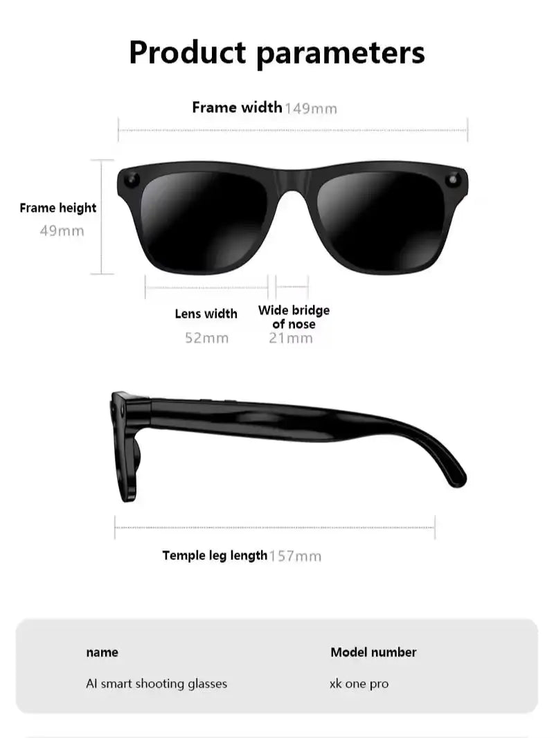 Lenovo Smart Glasses AI Translation HD Camera Shooting Image — product view 6