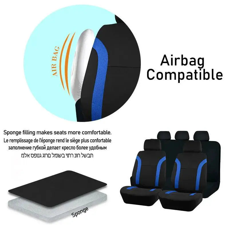 Auto Plus Universal Polyester Car Seat Cover Set Upgrade