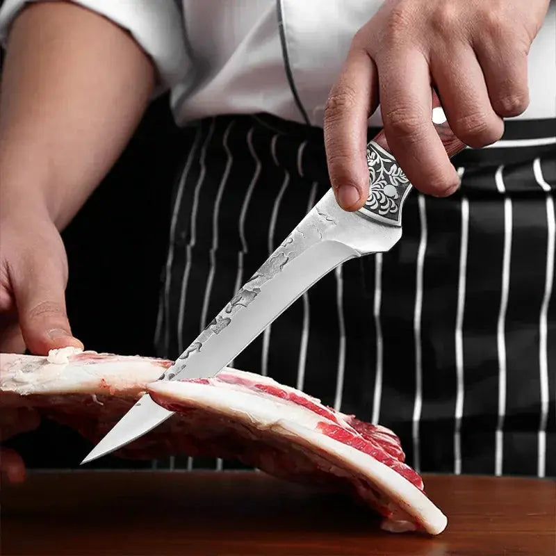 Handcrafted Boning Knife Stainless Steel With Wooden Handle - OurLum.com