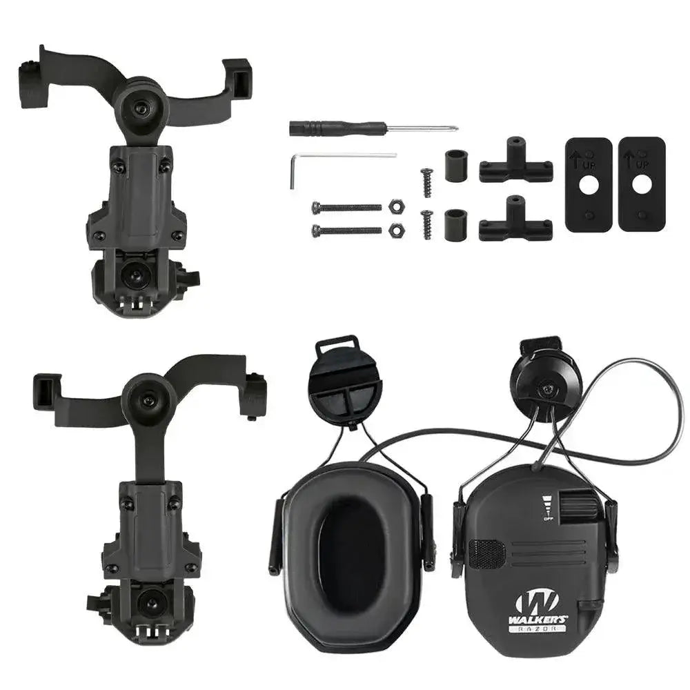 Walker Electronic Shooting Headset Helmet Mounted Earmuff
