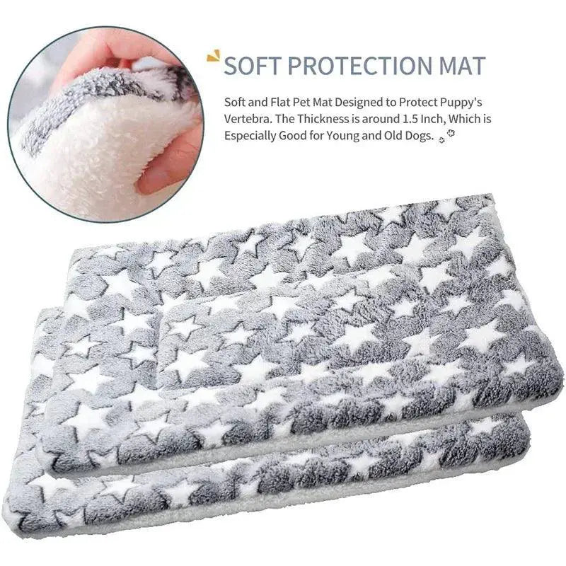 Cozy Plush Pet Mat for Small Animals Deep Sleep Comfort