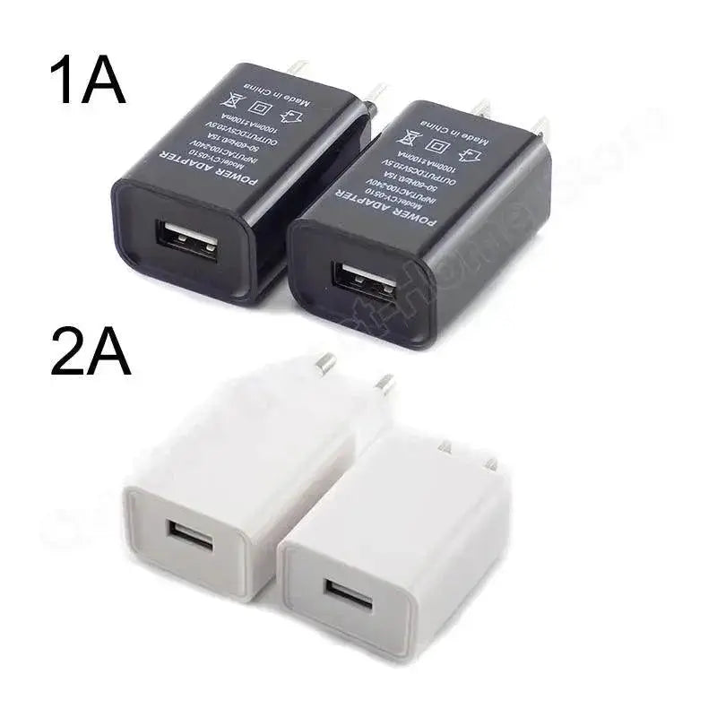 Versatile 5V Travel USB Charger Compact Wall Adapter EU US