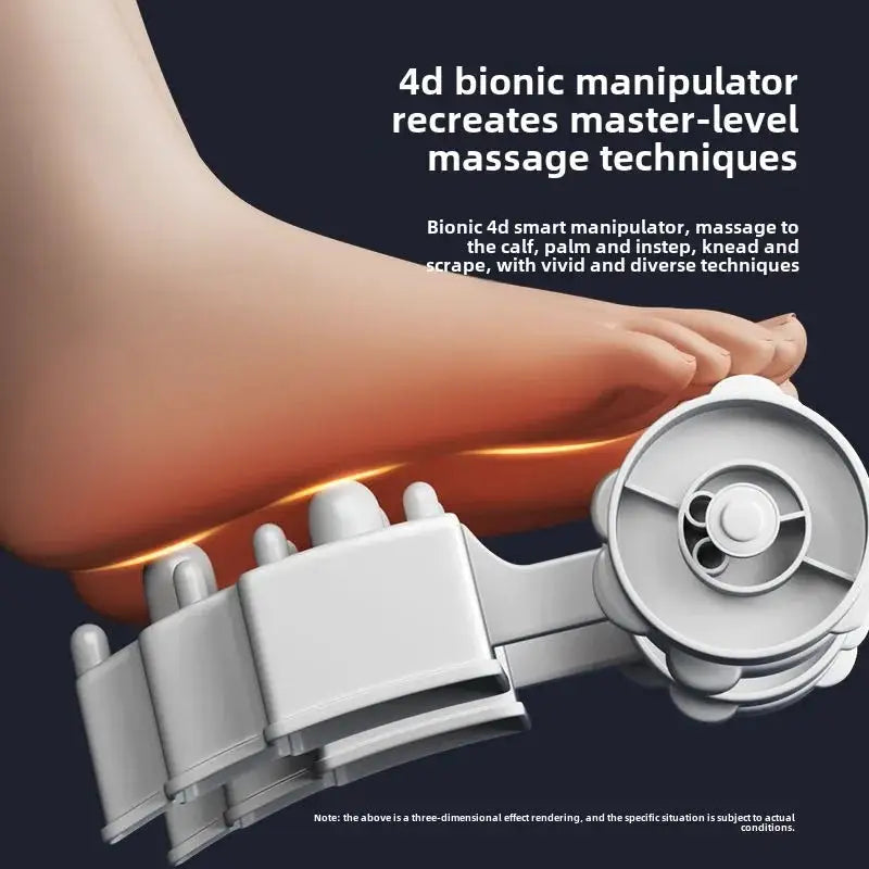 Foot & Calf Massager Heat Plantar Relief Circulation Shiatsu Deep Kneading Compression Adjustable for Women and Men Factory Sale