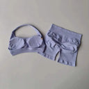 Women Yoga Set Seamless Quick-Dry Halter Shorts
